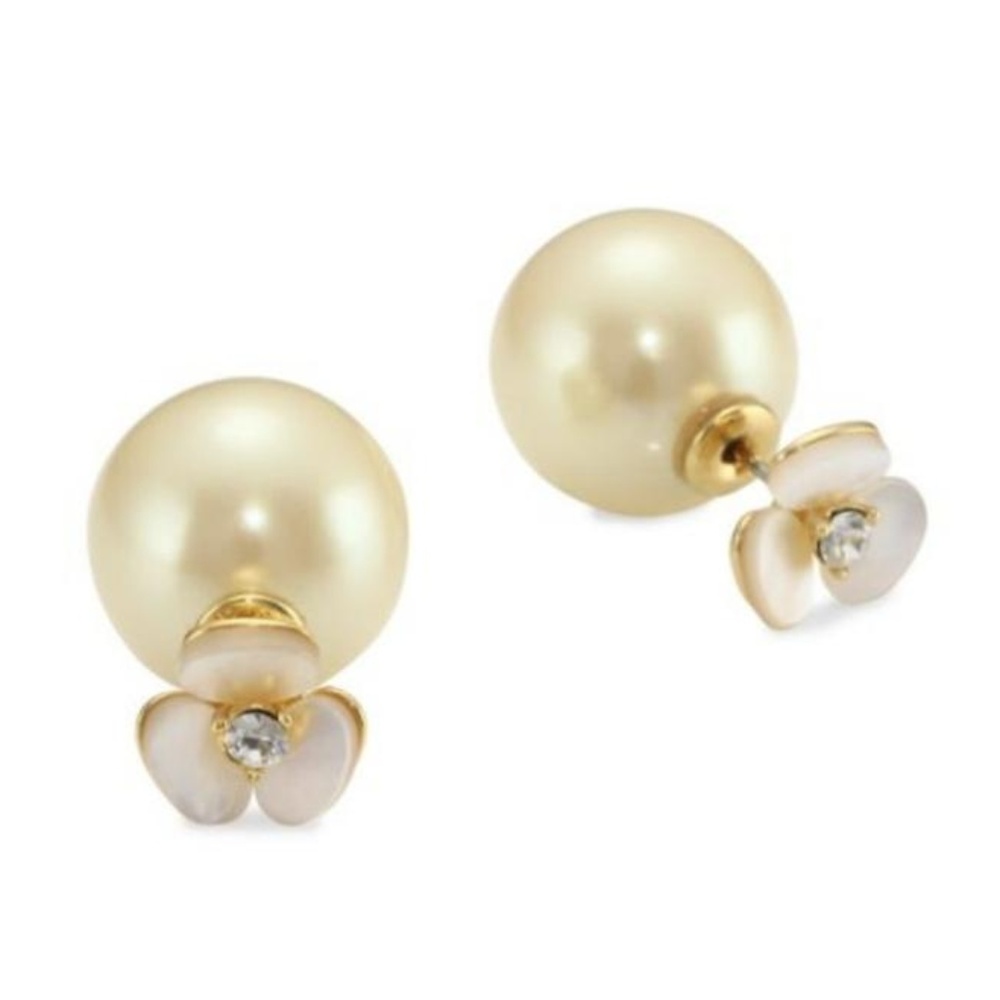 NEW Kate Spade Disco Pansy Reversible Earrings - Picture 6 of 6